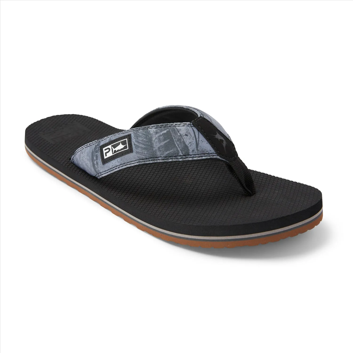 Hooked Up Performance Jandal - Open Seas Black