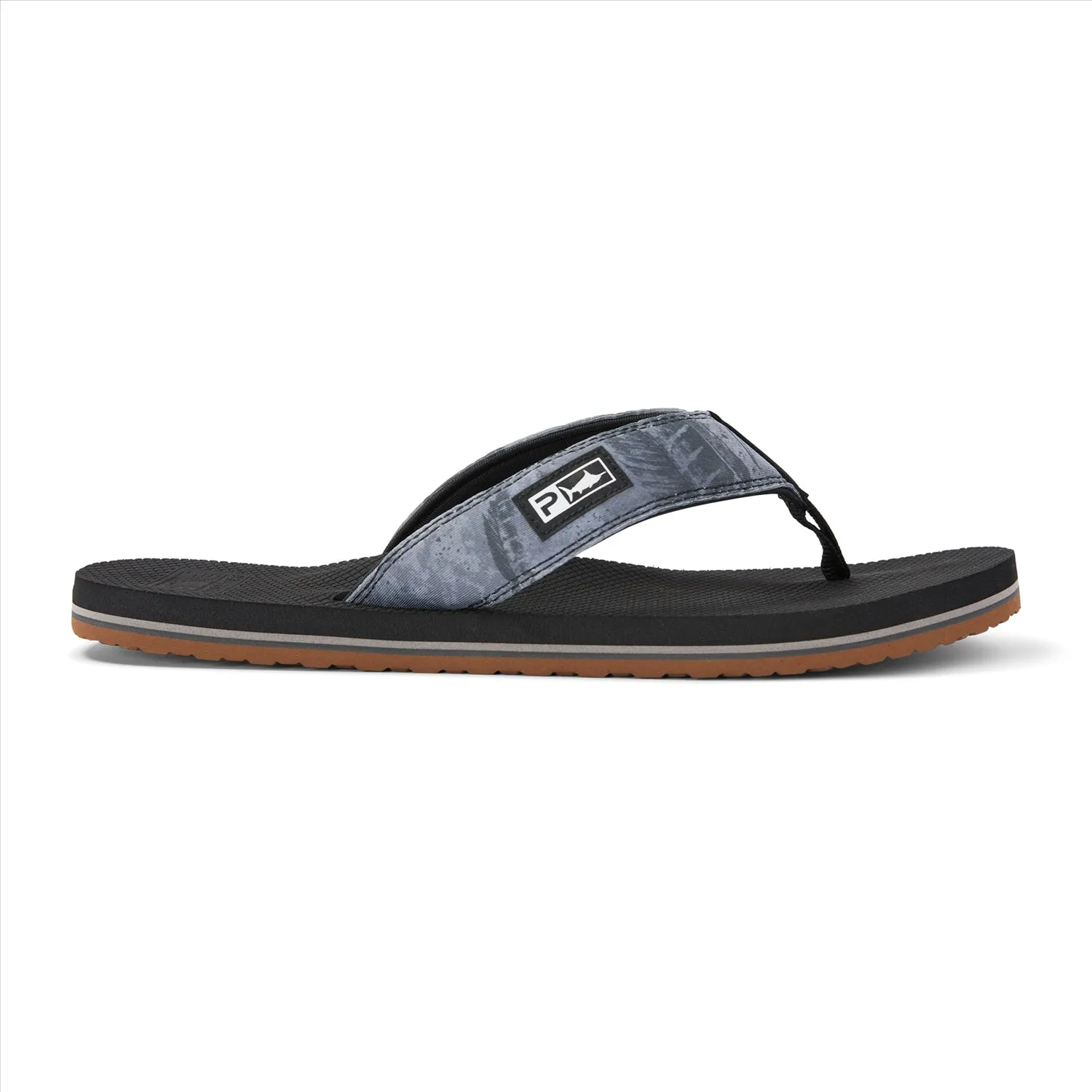 Hooked Up Performance Jandal - Open Seas Black