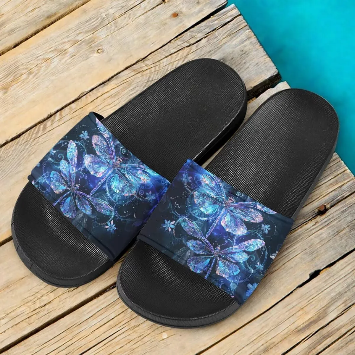 Howilath Novelty Pattern Summer Slide Slippers for Women Kids, Comfortable Soft Sole Non-Slip Slippers Slide Sandal