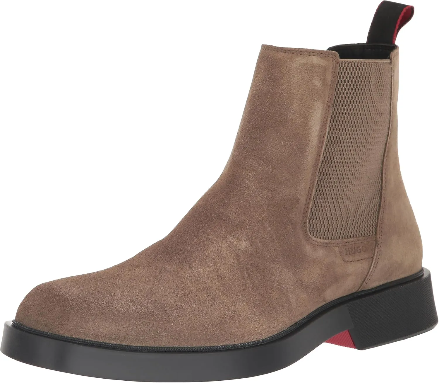 HUGO Men's Iker Suede Chelsea Boot Hiking Shoe