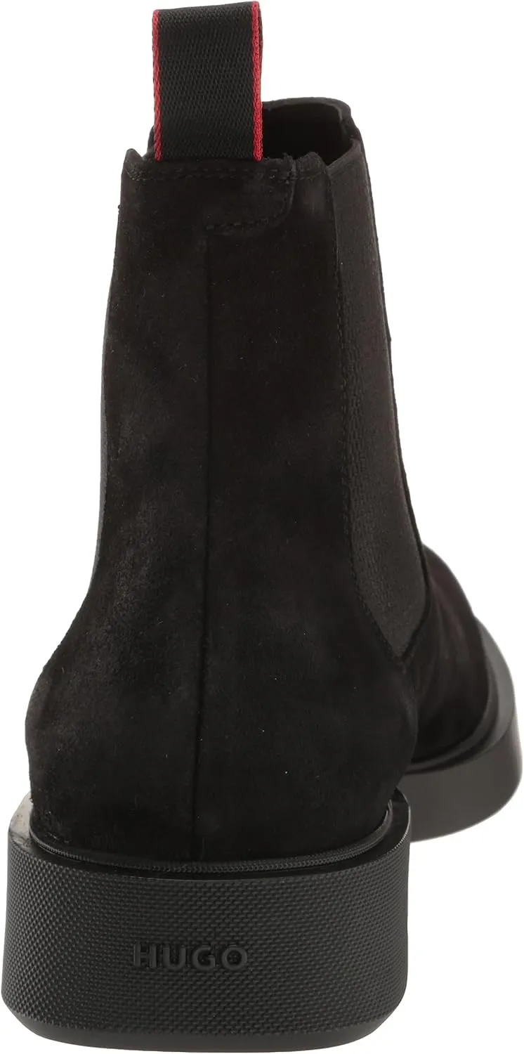 HUGO Men's Iker Suede Chelsea Boot Hiking Shoe