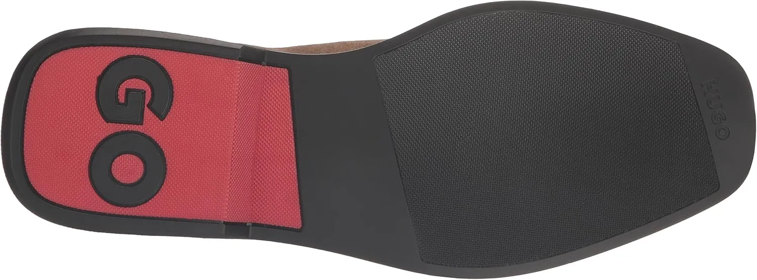 HUGO Men's Iker Suede Chelsea Boot Hiking Shoe