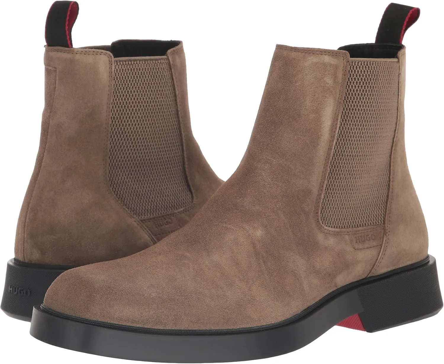 HUGO Men's Iker Suede Chelsea Boot Hiking Shoe