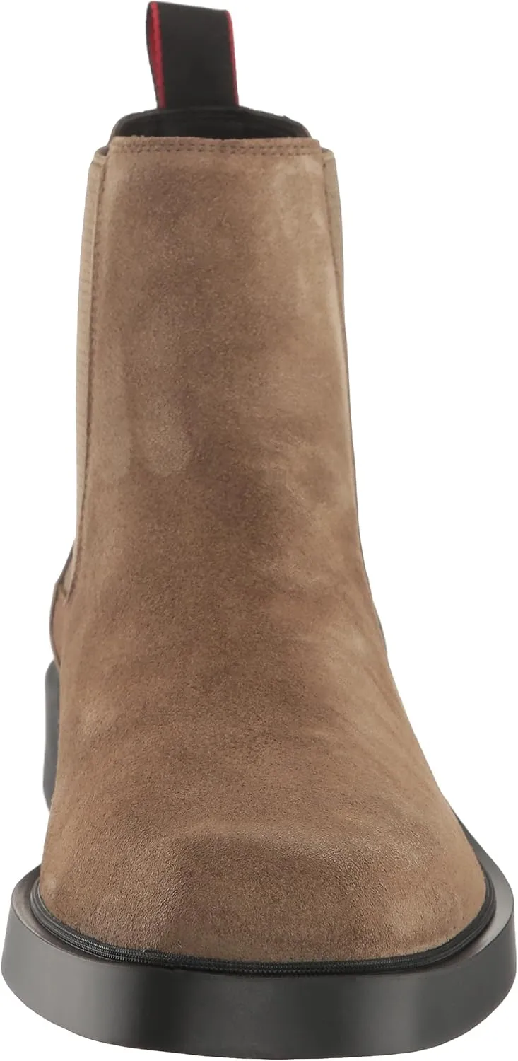 HUGO Men's Iker Suede Chelsea Boot Hiking Shoe