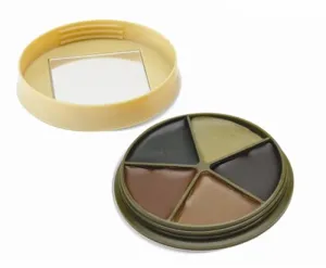 Hunting Made Easy 5 Color Camo Face Paint Kit with Mirror