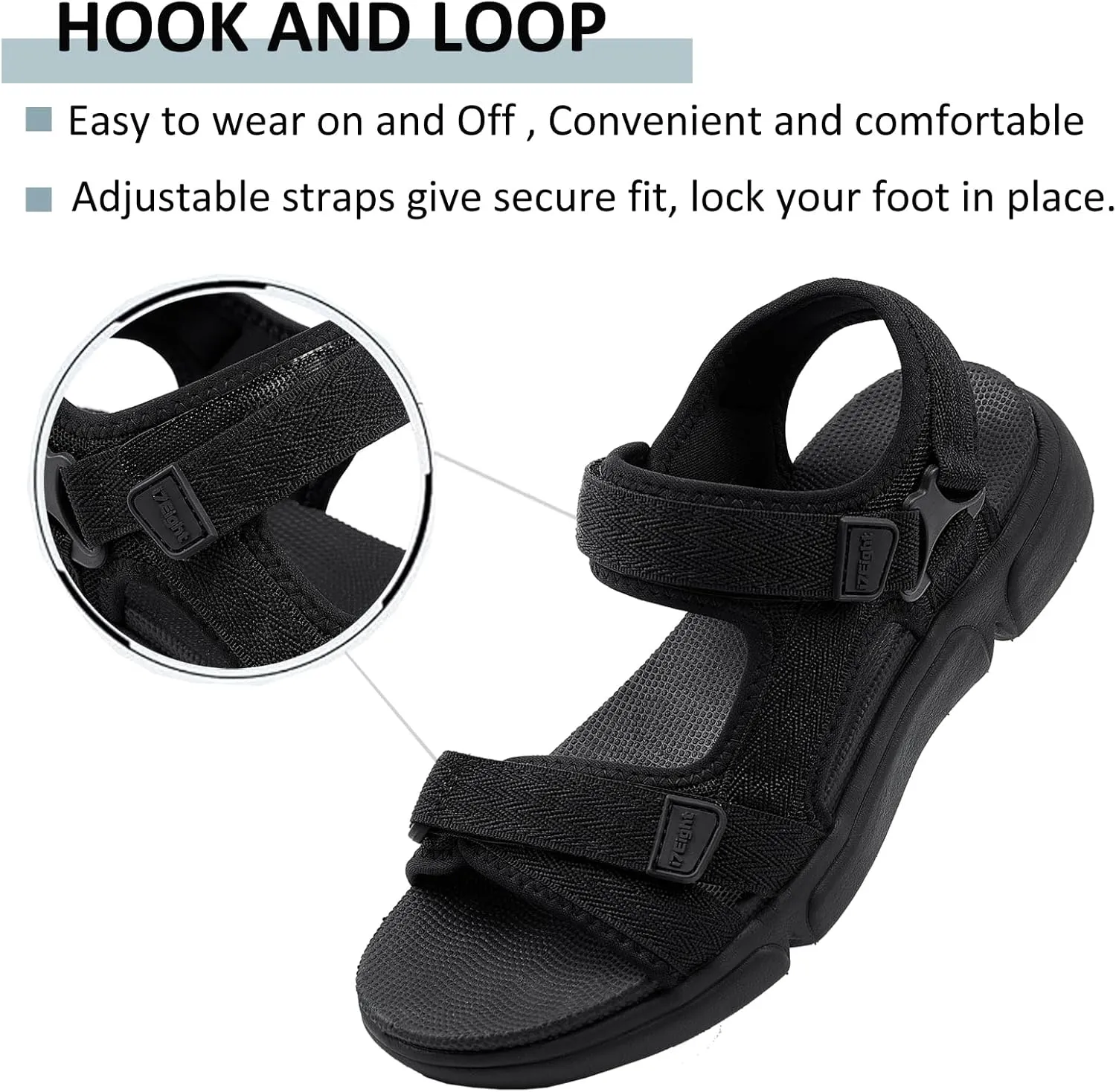 i78 Women’s Sandals LightWeight Comfort Soft Cushioning Footbed Sports Athletic Casual for Outdoor Walking Hiking