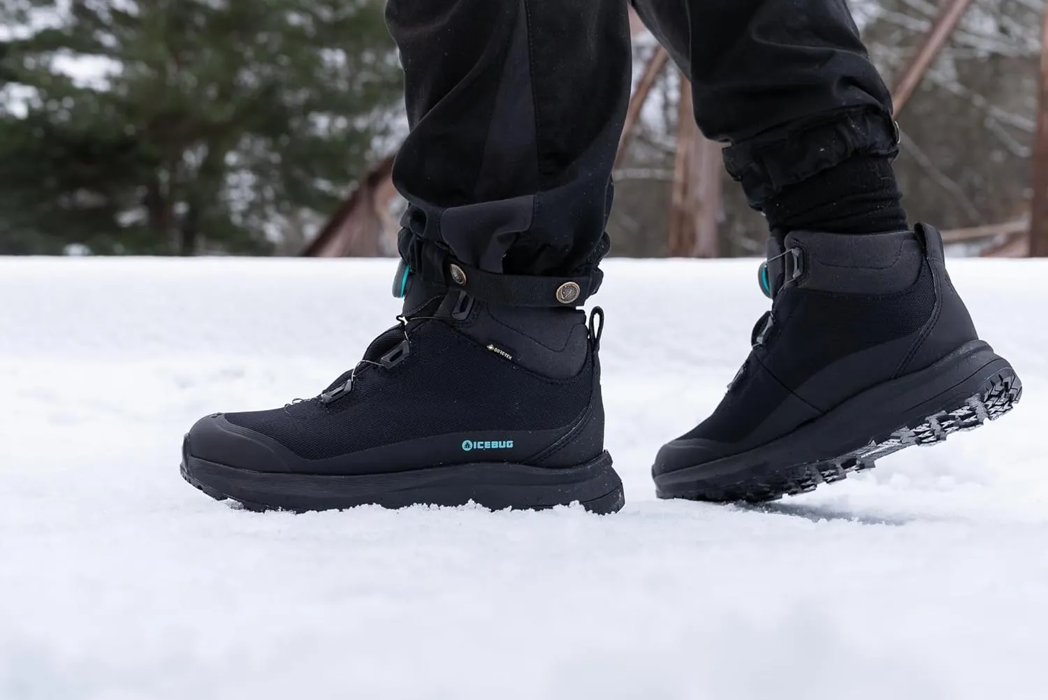 Icebug Womens Stavre2 Michelin GTX Midcut Winter Hiking Boot with Traction Sole