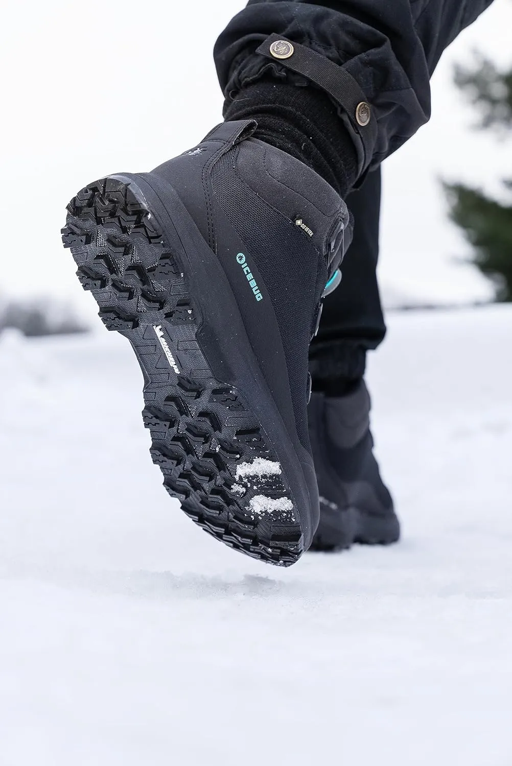 Icebug Womens Stavre2 Michelin GTX Midcut Winter Hiking Boot with Traction Sole