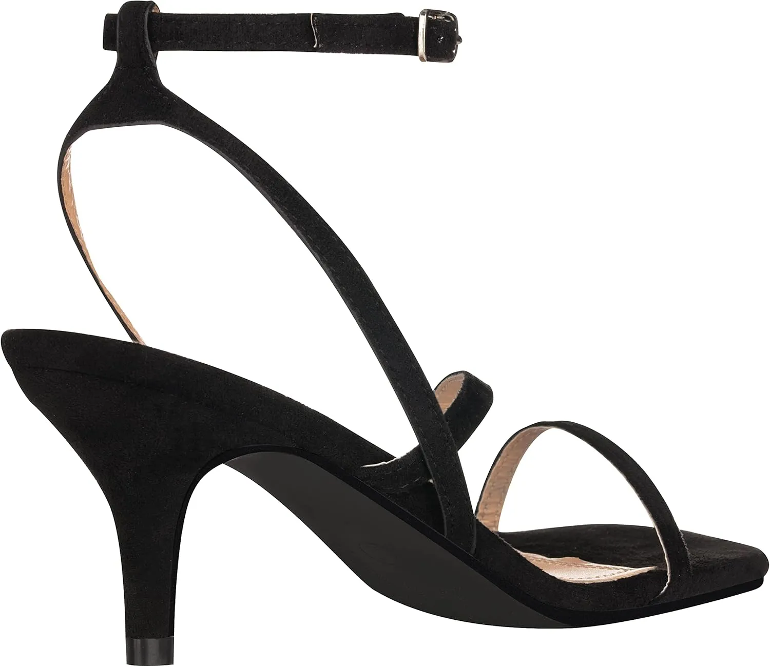ILLUDE Women’s Ankle Strap Sandal Heels Low Kitten Heel Square Toe Strappy Heeled Sandals – Hera