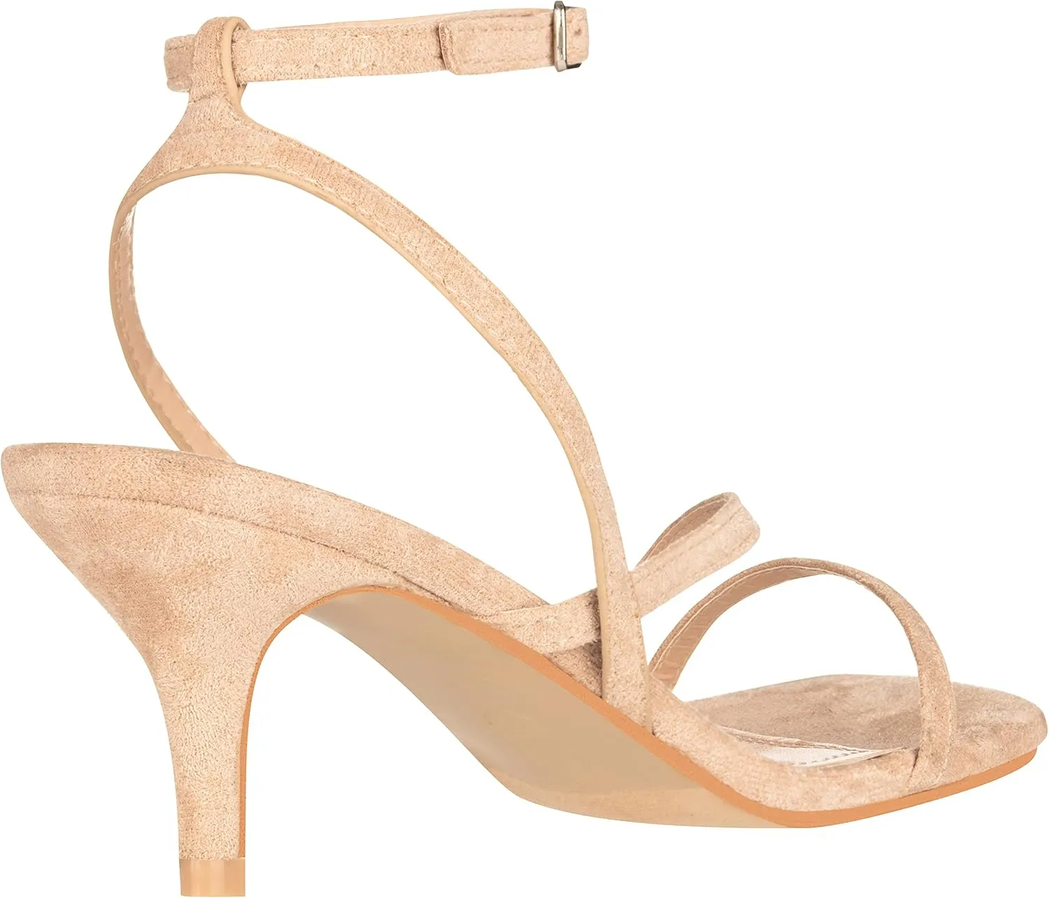 ILLUDE Women’s Ankle Strap Sandal Heels Low Kitten Heel Square Toe Strappy Heeled Sandals – Hera