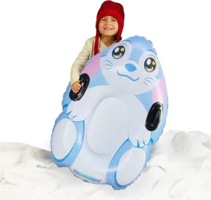 Inflatable Snow Animal Sleds & Snow Tubes.