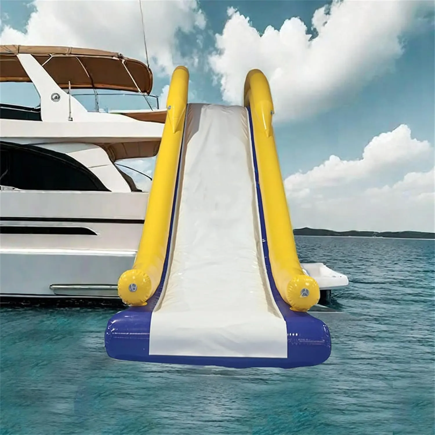 Inflatable Yacht Floating Water Slide Summer Use Water Park Float Sports Lake Water Amusement Park Equipment