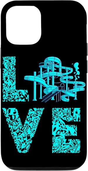 iPhone 12/12 Pro Love Waterslides Body Slides Aqua Park Swimming Amusement Case