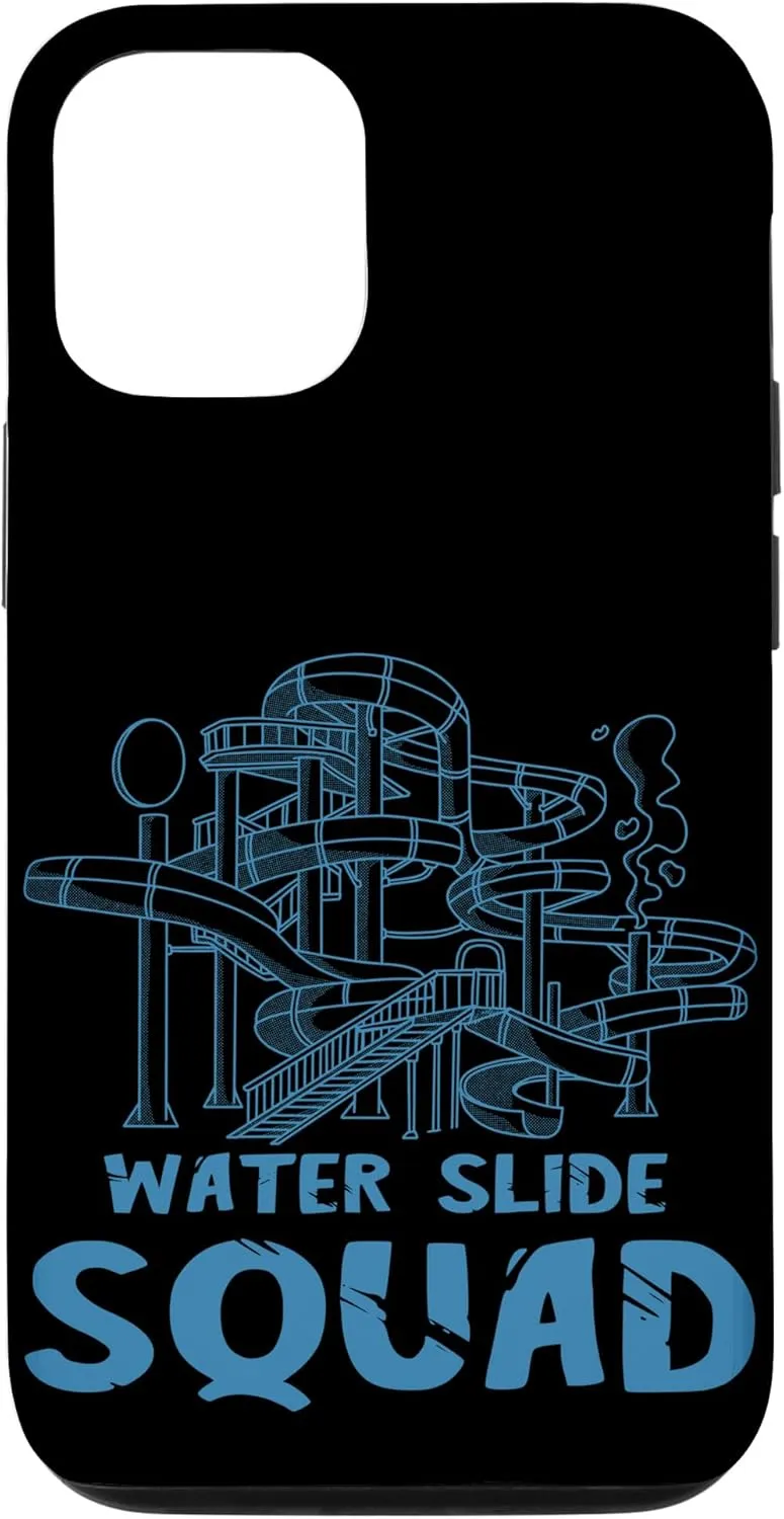 iPhone 12/12 Pro Water Slide Squad Amusement Team Park Water Slide Lover Case