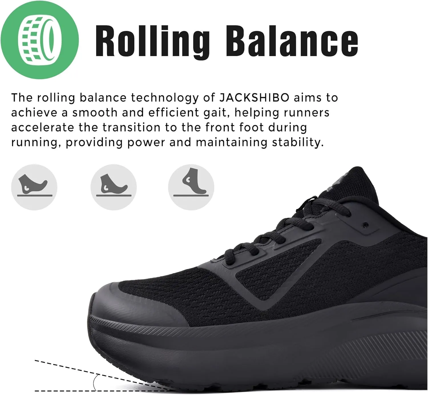 JACKSHIBO Wide Toe Box Shoes for Men Wide Running Shoes Walking Tennis Athletic Gym Workout Cross Training Width Sneakers with Cushion Zero Drop Sole