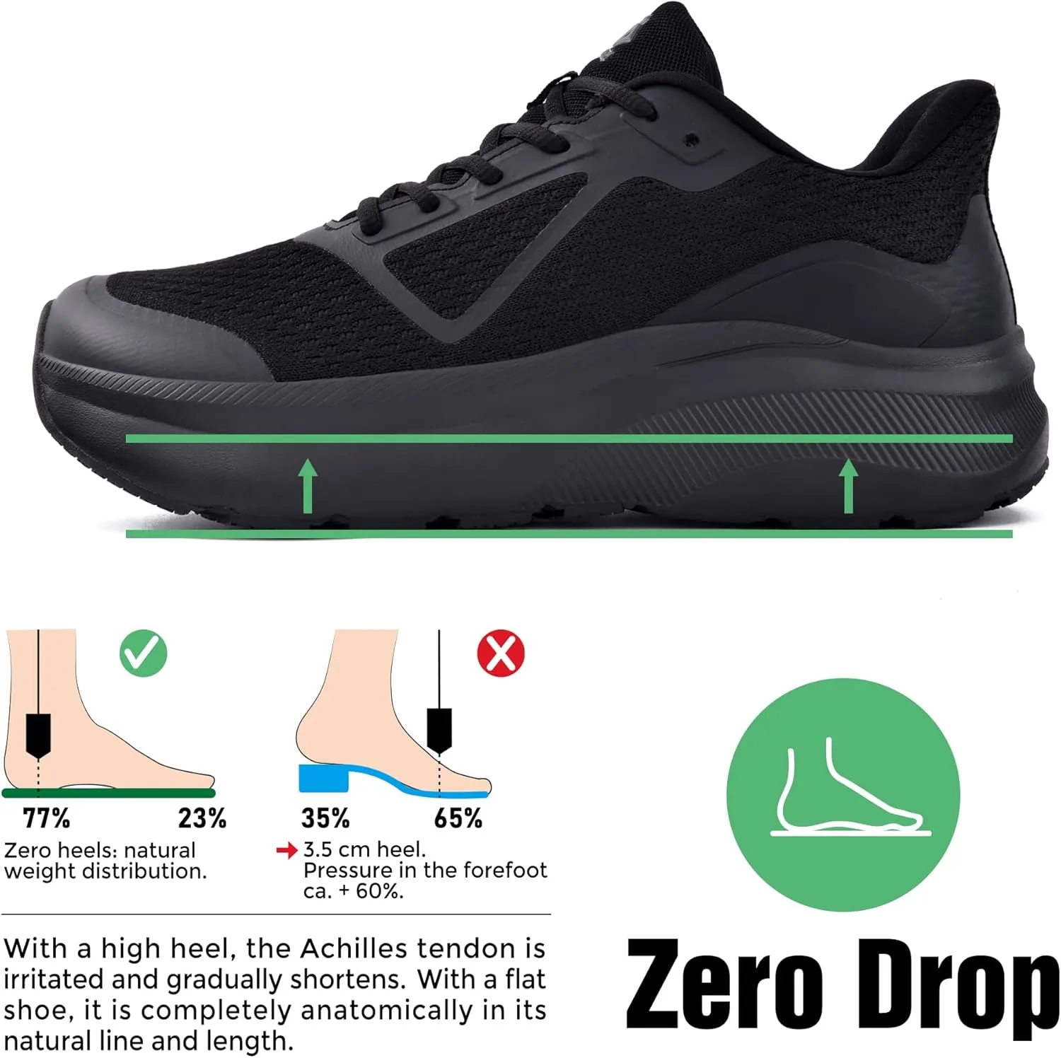 JACKSHIBO Wide Toe Box Shoes for Men Wide Running Shoes Walking Tennis Athletic Gym Workout Cross Training Width Sneakers with Cushion Zero Drop Sole