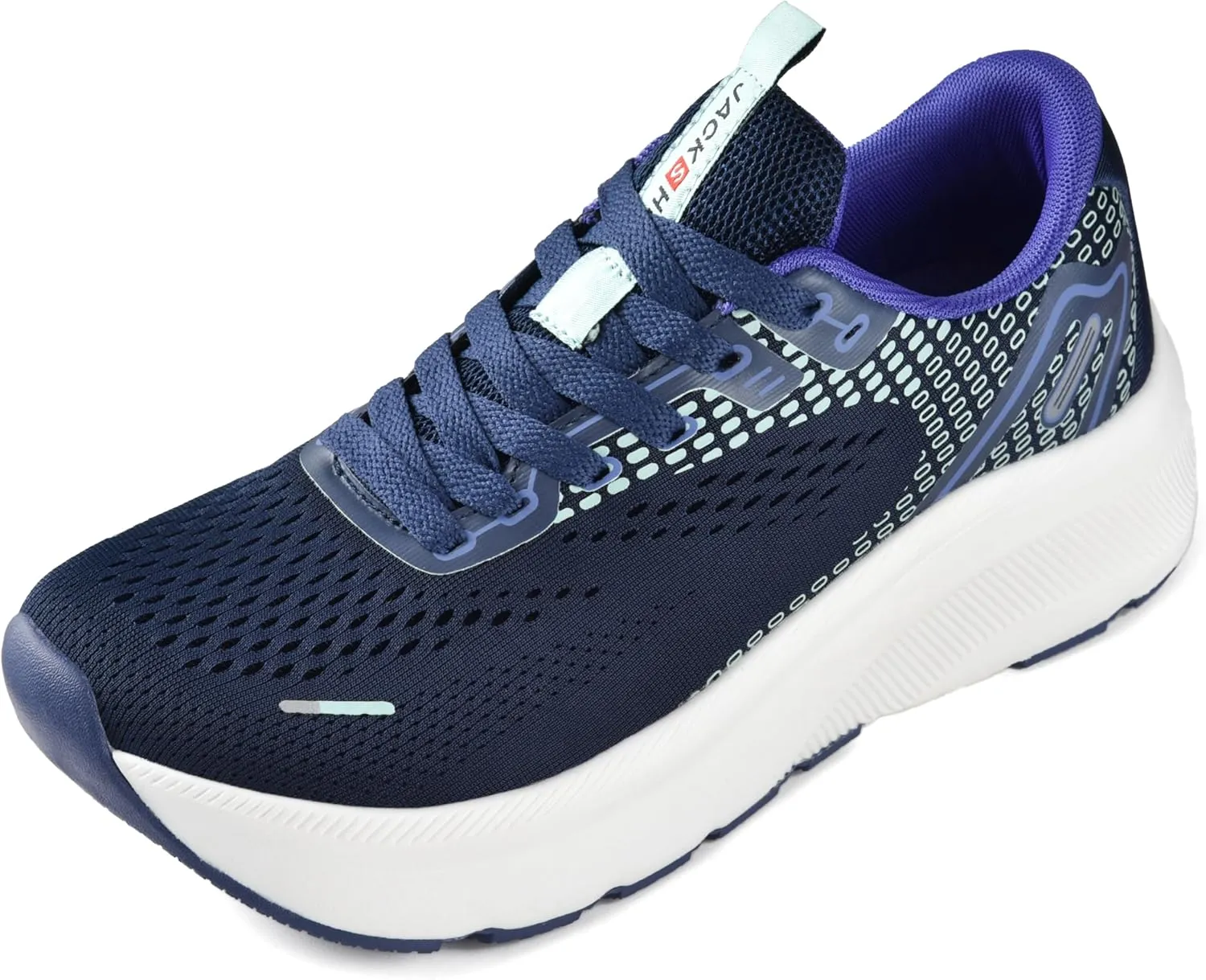 JACKSHIBO Wide Toe Box Shoes Women Arch Support Wide Sneakers for Running Walking Athletic Tennis Orthopedic Plantar Fasciitis Workout Flux Footwear with Thick Cushion Zero Drop Sole Width Shoes