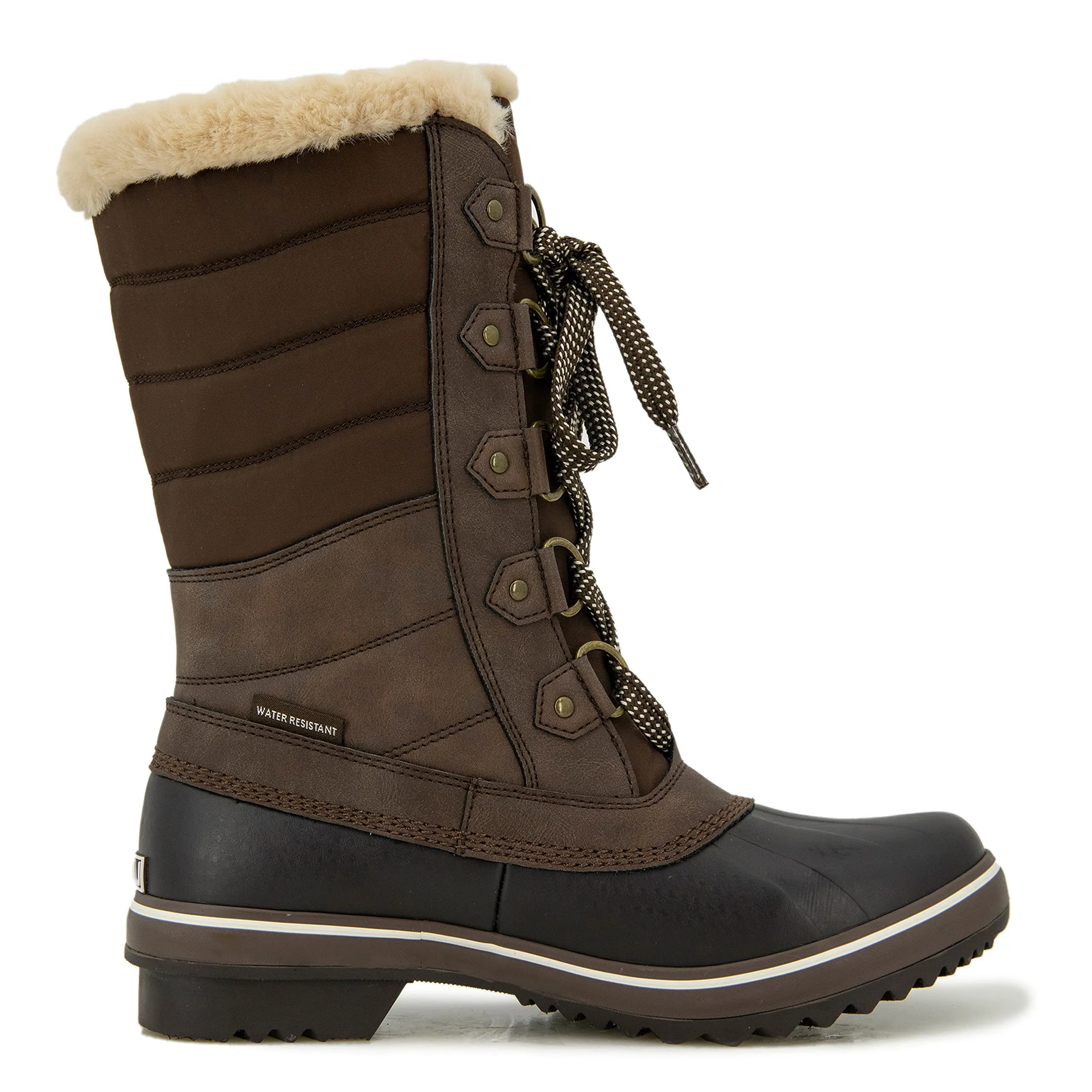 Jambu Women's Siberia Water Resistant Snow Boot, Brown, 11