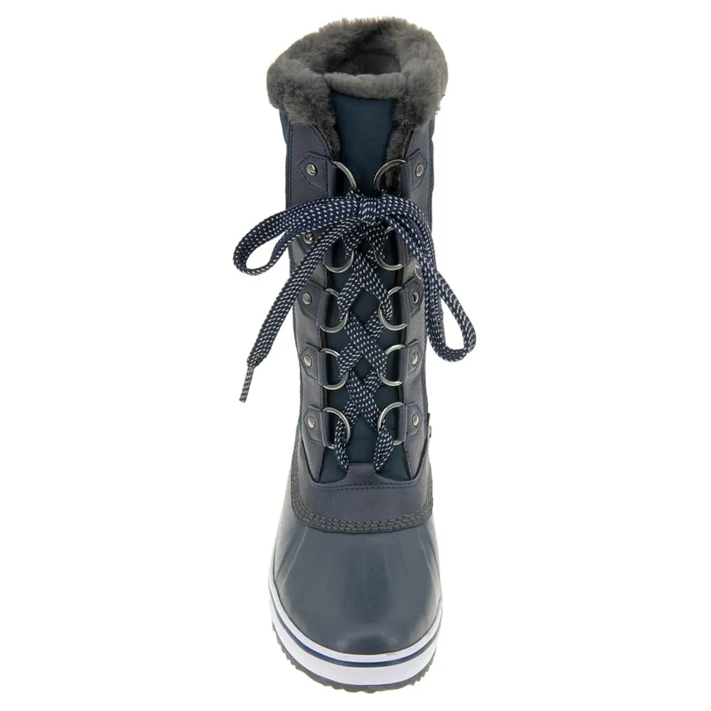 JBU by Jambu Women's Siberia Water Resistant Snow Boot, Navy, 8.5
