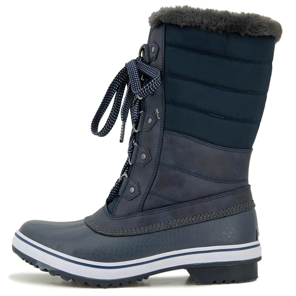 JBU by Jambu Women's Siberia Water Resistant Snow Boot, Navy, 8.5