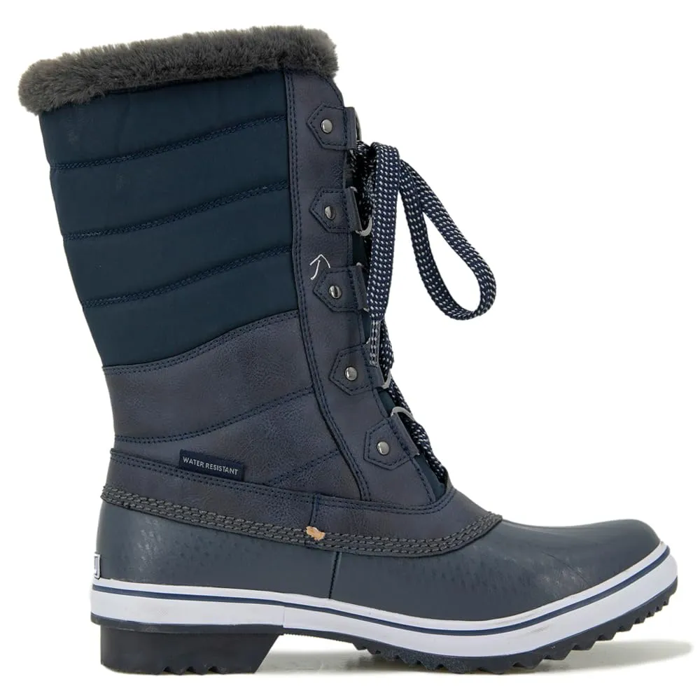 JBU by Jambu Women's Siberia Water Resistant Snow Boot, Navy, 8.5