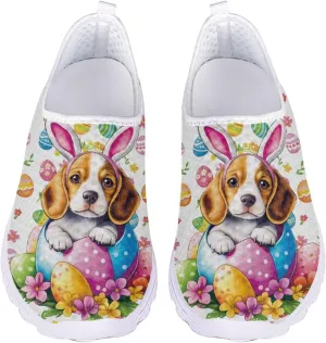 Jeiento Halloween Shoes for Women Men Halloween Party Walking Running Sneaker Shoes Slip-On Breathable Mesh Workout Fashion Shoes