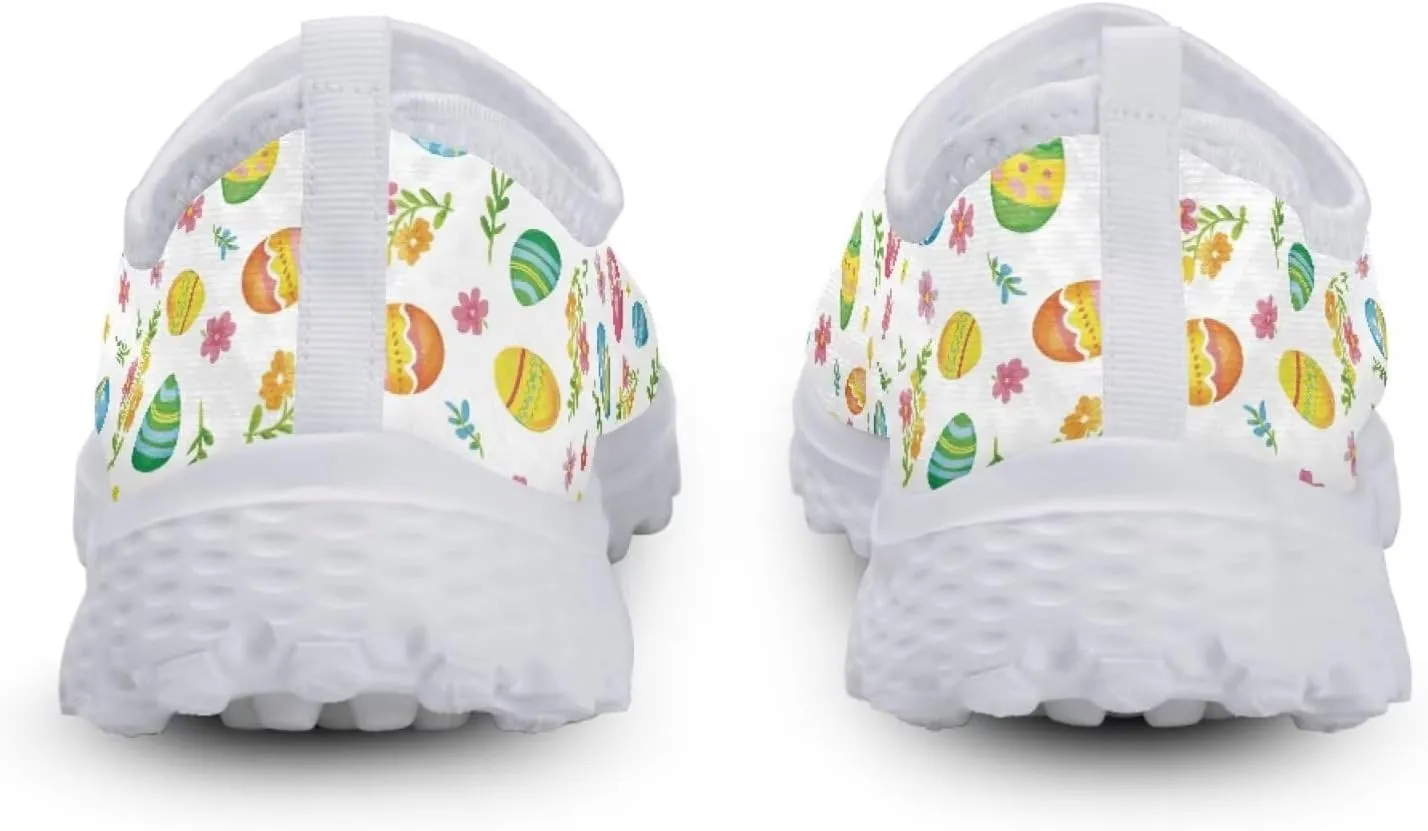 Jeiento Halloween Shoes for Women Men Halloween Party Walking Running Sneaker Shoes Slip-On Breathable Mesh Workout Fashion Shoes
