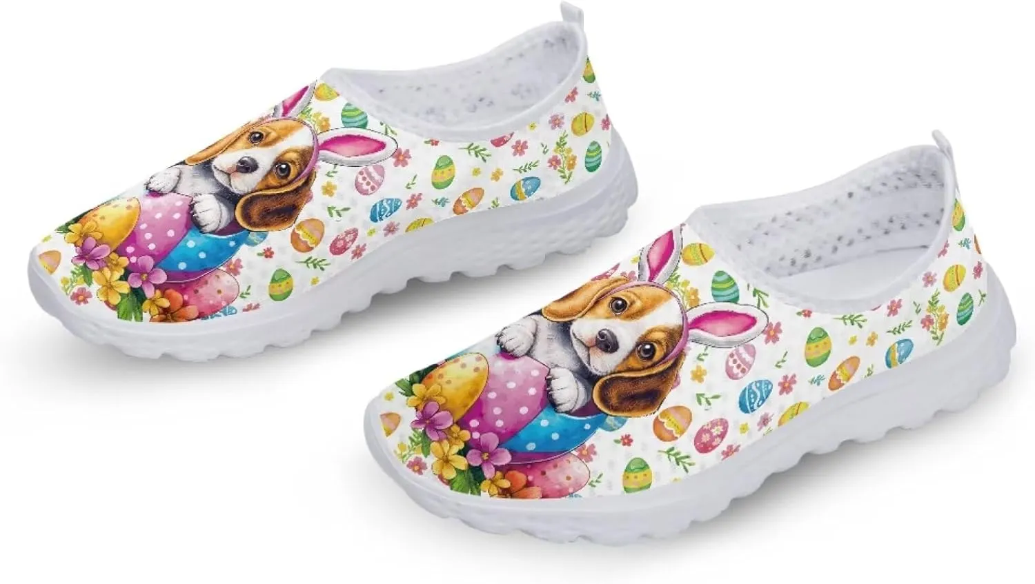 Jeiento Halloween Shoes for Women Men Halloween Party Walking Running Sneaker Shoes Slip-On Breathable Mesh Workout Fashion Shoes