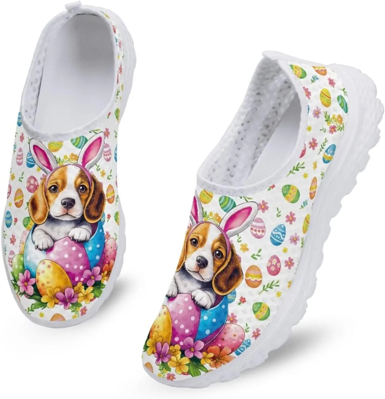 Jeiento Halloween Shoes for Women Men Halloween Party Walking Running Sneaker Shoes Slip-On Breathable Mesh Workout Fashion Shoes
