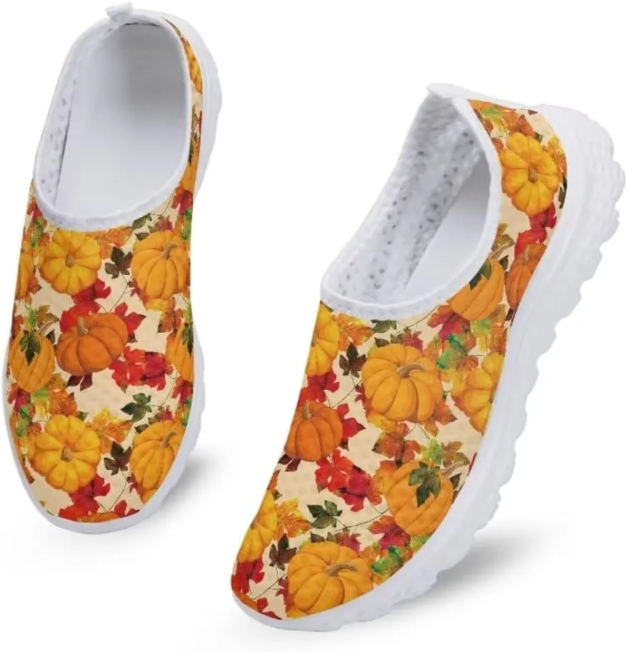 Jeiento Halloween Shoes for Women Men Halloween Party Walking Running Sneaker Shoes Slip-On Breathable Mesh Workout Fashion Shoes