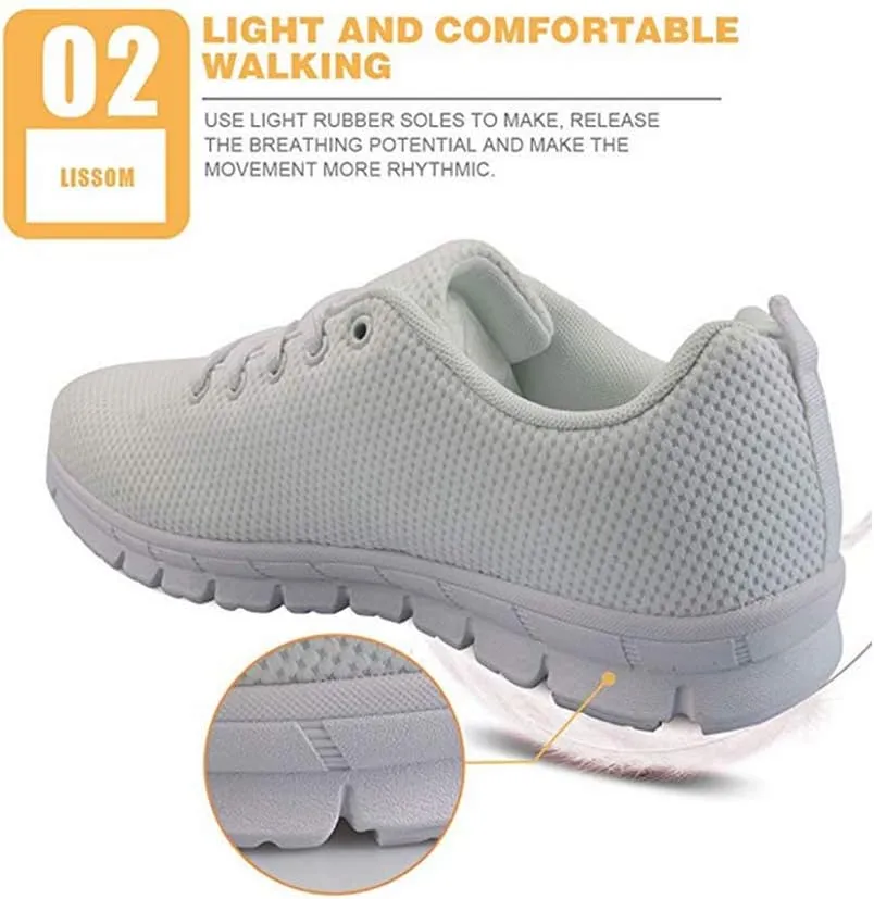 Jeiento Women's Men's Walking Shoes Lightweight Running Shoes Outdoor Fashion Sneaker
