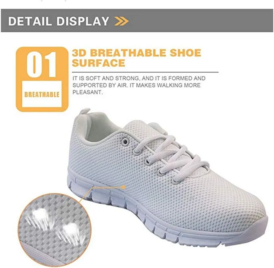 Jeiento Women's Men's Walking Shoes Lightweight Running Shoes Outdoor Fashion Sneaker