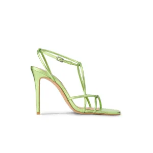 Jessica Sandal Green Metallic