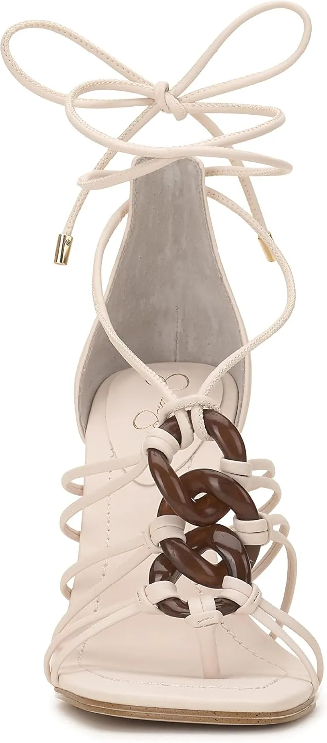 Jessica Simpson Womens Achaia Square Toe Thong Strappy Sandals