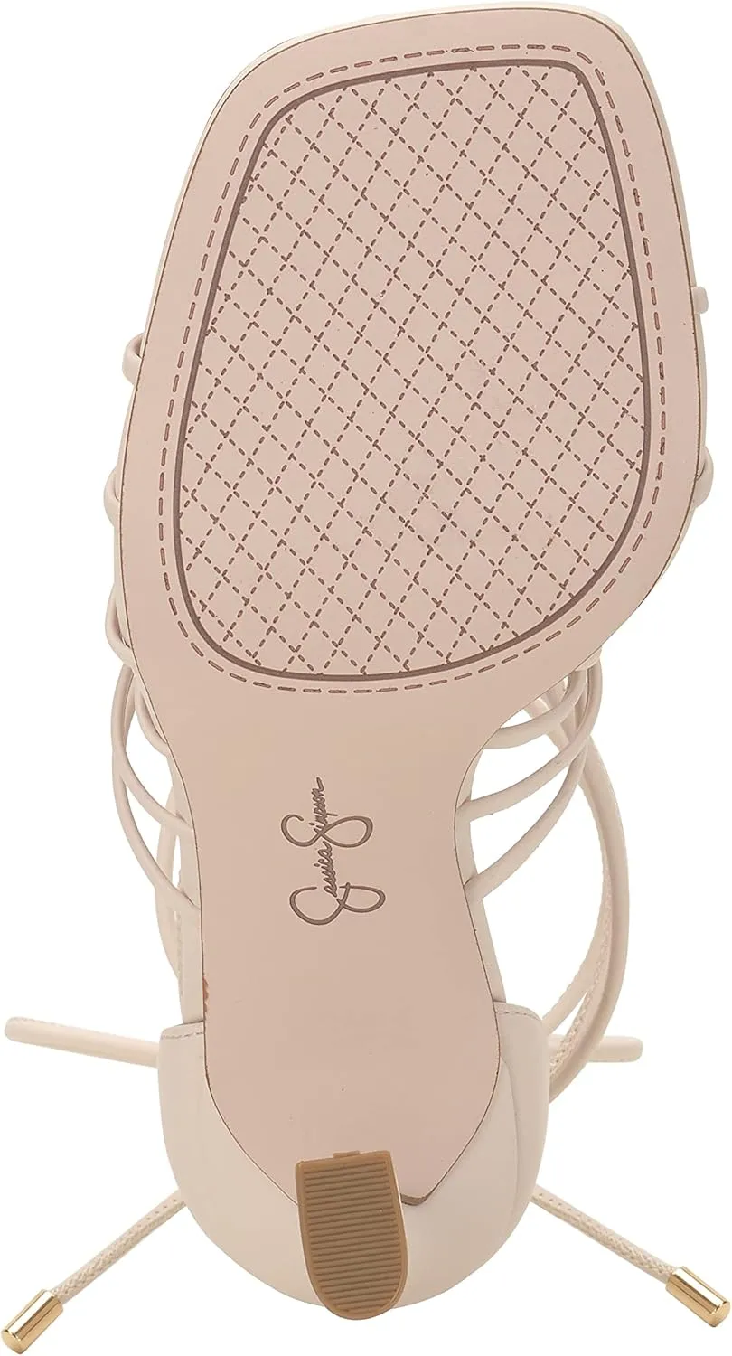 Jessica Simpson Womens Achaia Square Toe Thong Strappy Sandals