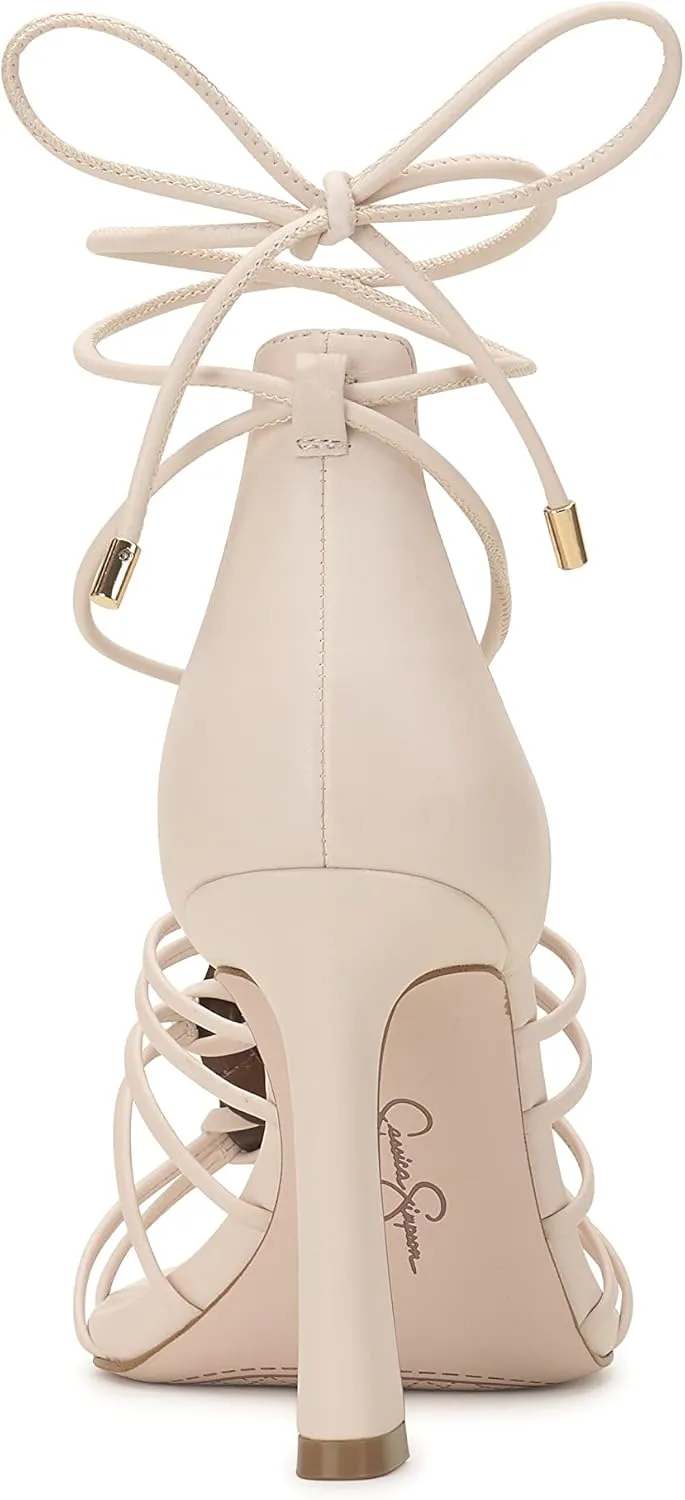 Jessica Simpson Womens Achaia Square Toe Thong Strappy Sandals