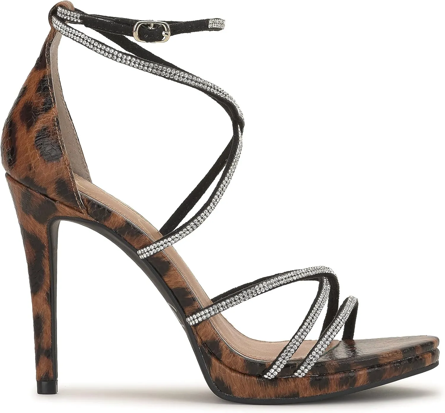 Jessica Simpson Womens Jaeya Rhinestone Strappy Dress Sandals