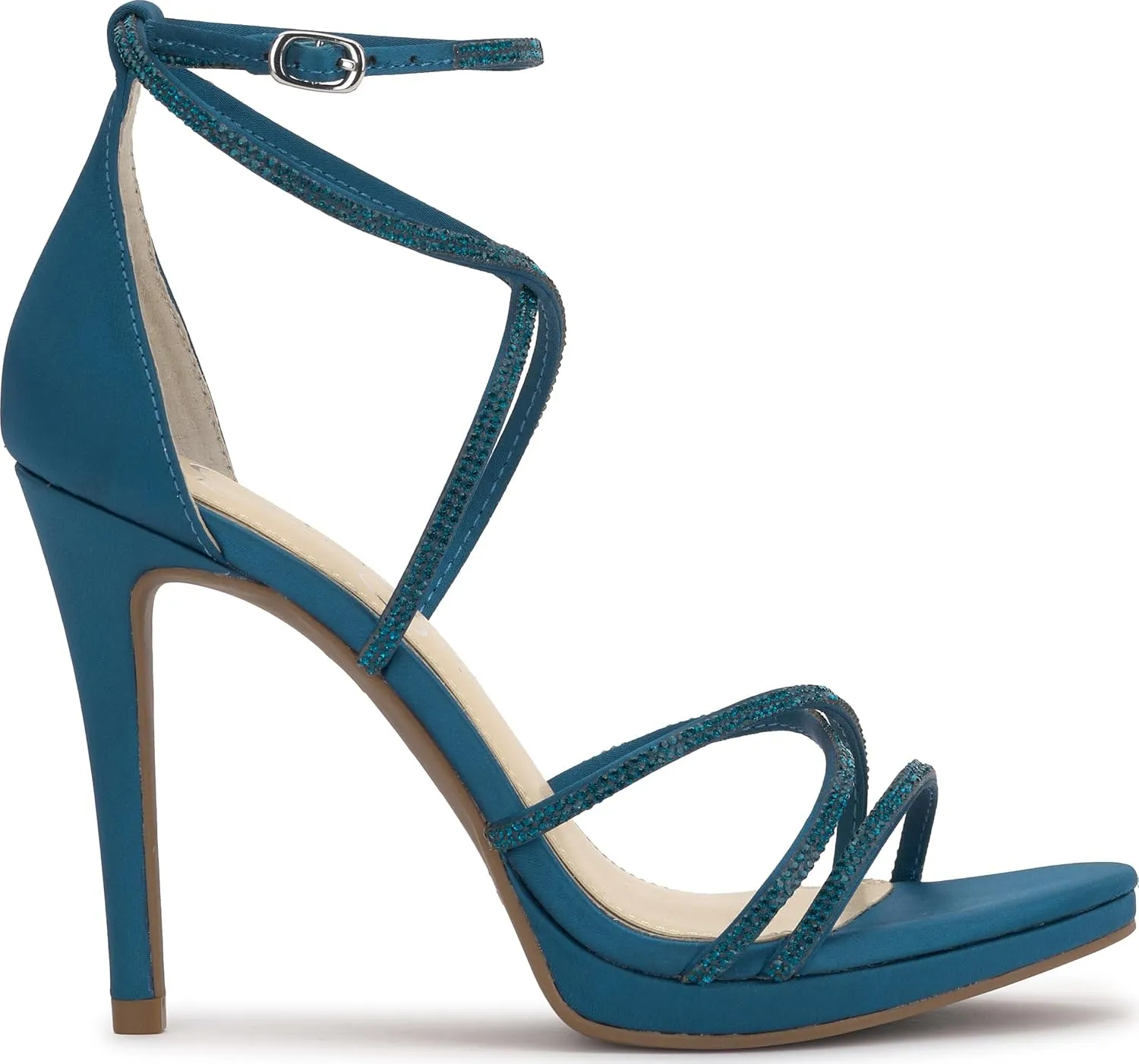 Jessica Simpson Womens Jaeya Rhinestone Strappy Dress Sandals