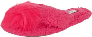 Jessica Simpson Women's Plush Marshmallow Slide-On Sandal House Slippers with Memory Foam