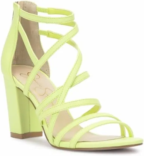 Jessica Simpson Women's Stassey Strappy Block Heel Sandal Heeled