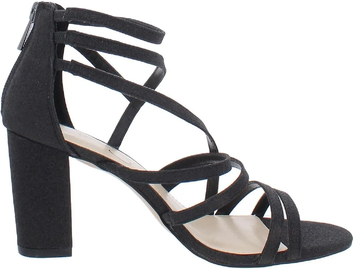 Jessica Simpson Women's Stassey Strappy Block Heel Sandal Heeled