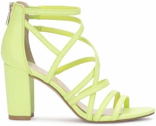 Jessica Simpson Women's Stassey Strappy Block Heel Sandal Heeled