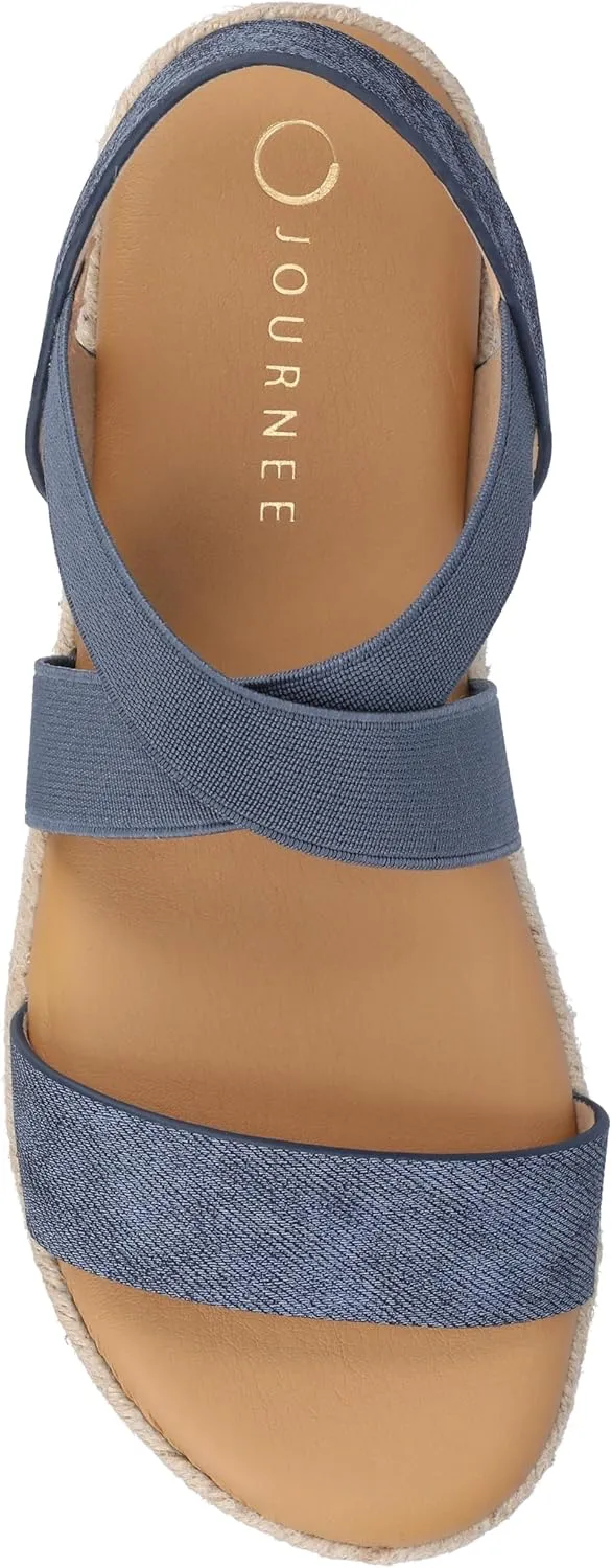Journee Collection Women's Caroline Wedge Sandal