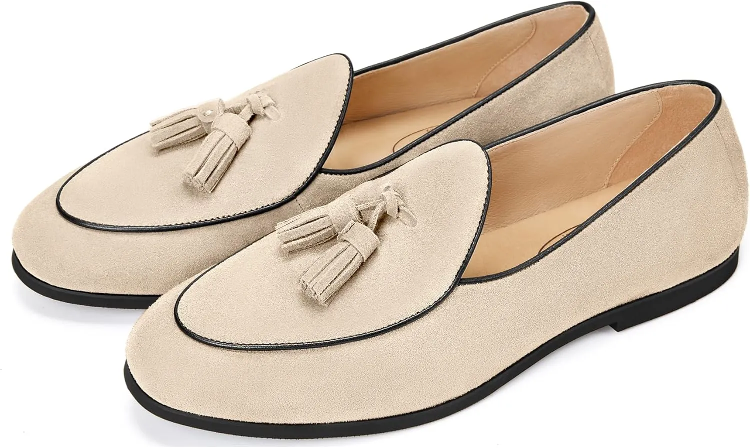 Journey West Mens Penny Loafers with Genuine Leather Business Dress Slip on Loafer Shoes for Men