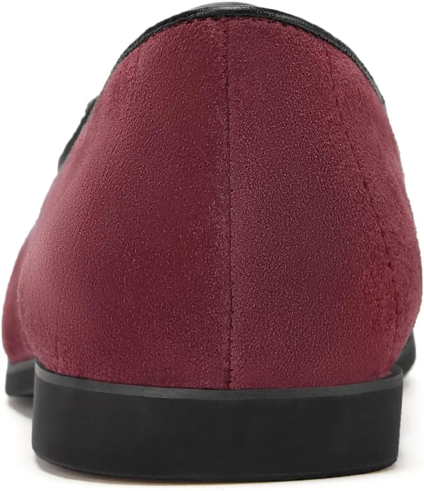 Journey West Suede Tassel Loafer for Women Slip-on BelgianLoafers Shoes