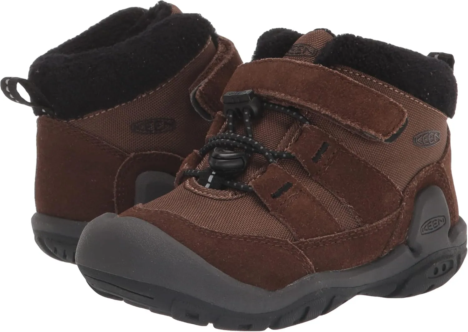 KEEN Kids' Knotch Chukka Mid Height Insulated Easy On Snow Boot