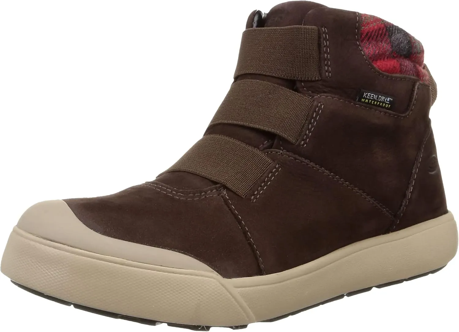 KEEN Women's Elle Winter Mid Height Insulated Waterproof Pull on Ankle Boots