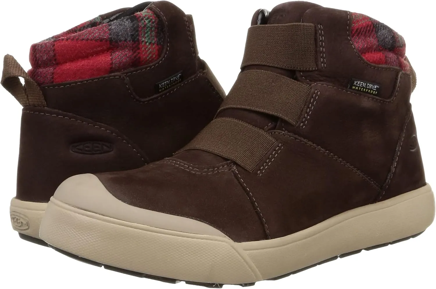 KEEN Women's Elle Winter Mid Height Insulated Waterproof Pull on Ankle Boots
