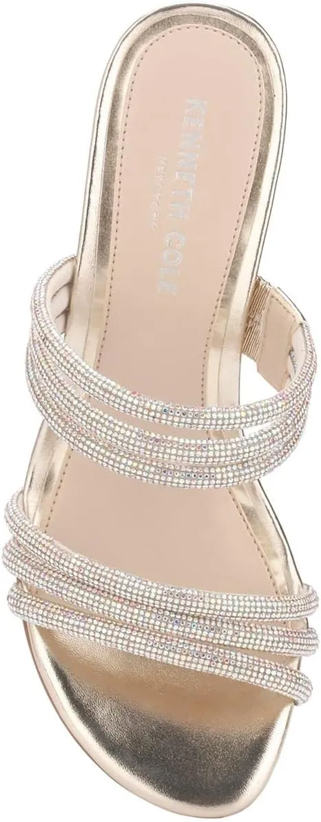 Kenneth Cole Women's Amelia Flare Jewel Heeled Sandal Loafer