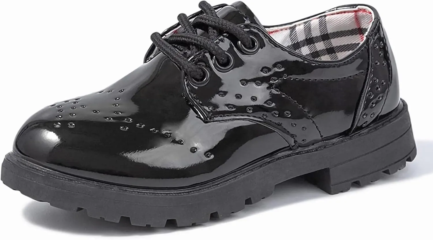 Kids Oxford Shoes Girl’s Boy’s Cute Dress Shoes Lace-Up School Uniform Loafer Flats Shoes